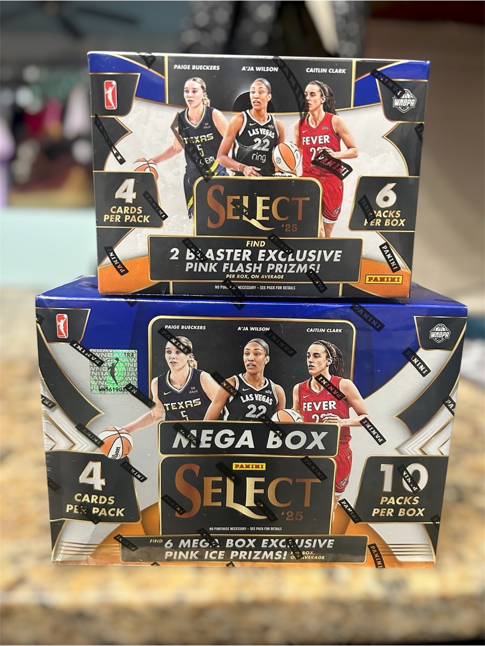 2025 Panini WNBA Select Basketball Trading Card MEGA BOX + BLASTER BOX BUNDLE